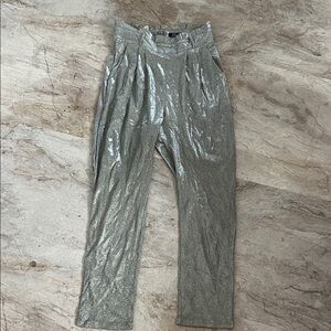 Shimmering Silver Pants